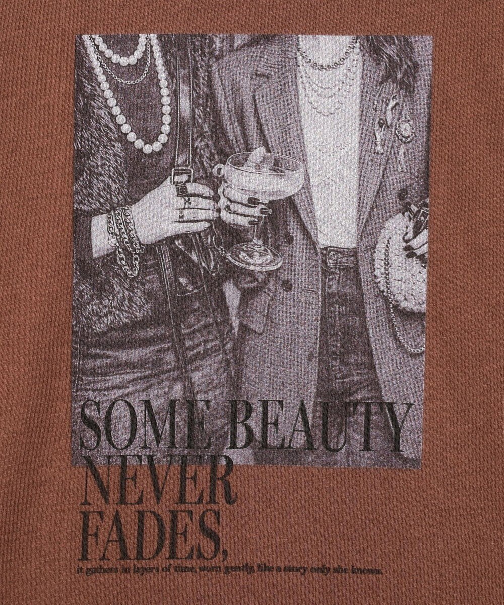 YECCA VECCA フォトプリントノースリーブTee 