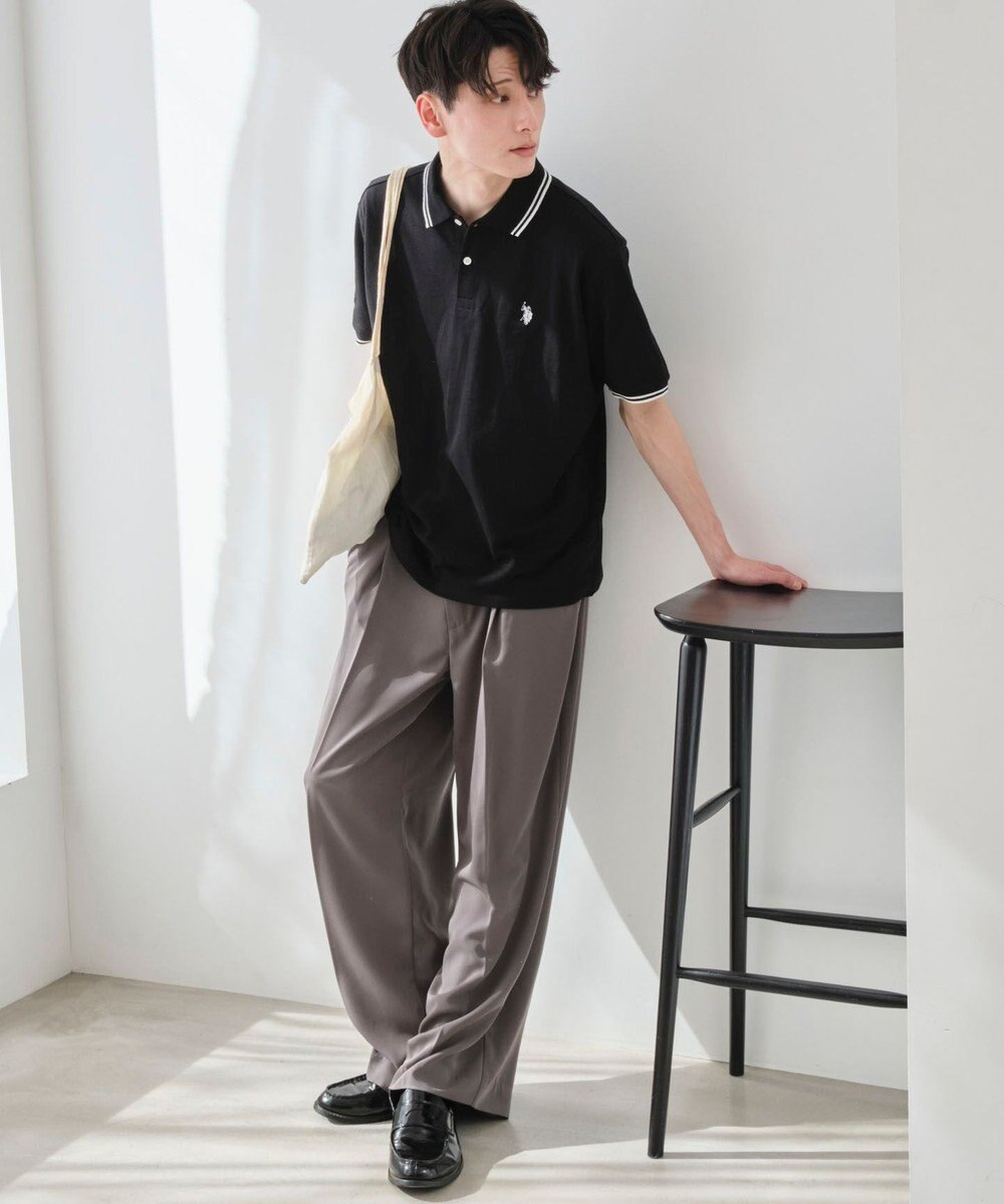 WEGO 【ユニセックス着用ITEM/SMLサイズ展開】別注USPOLOラインポロシャツ 