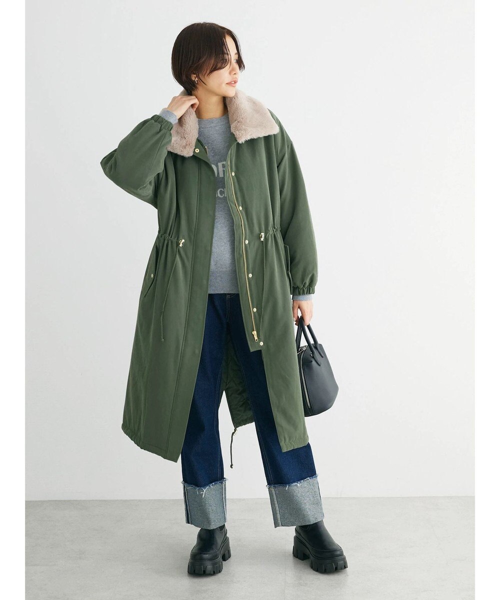 Green Parks ・ＥＬＥＮＣＡＲＥ　ＤＵＥ　中綿モッズロングコート 