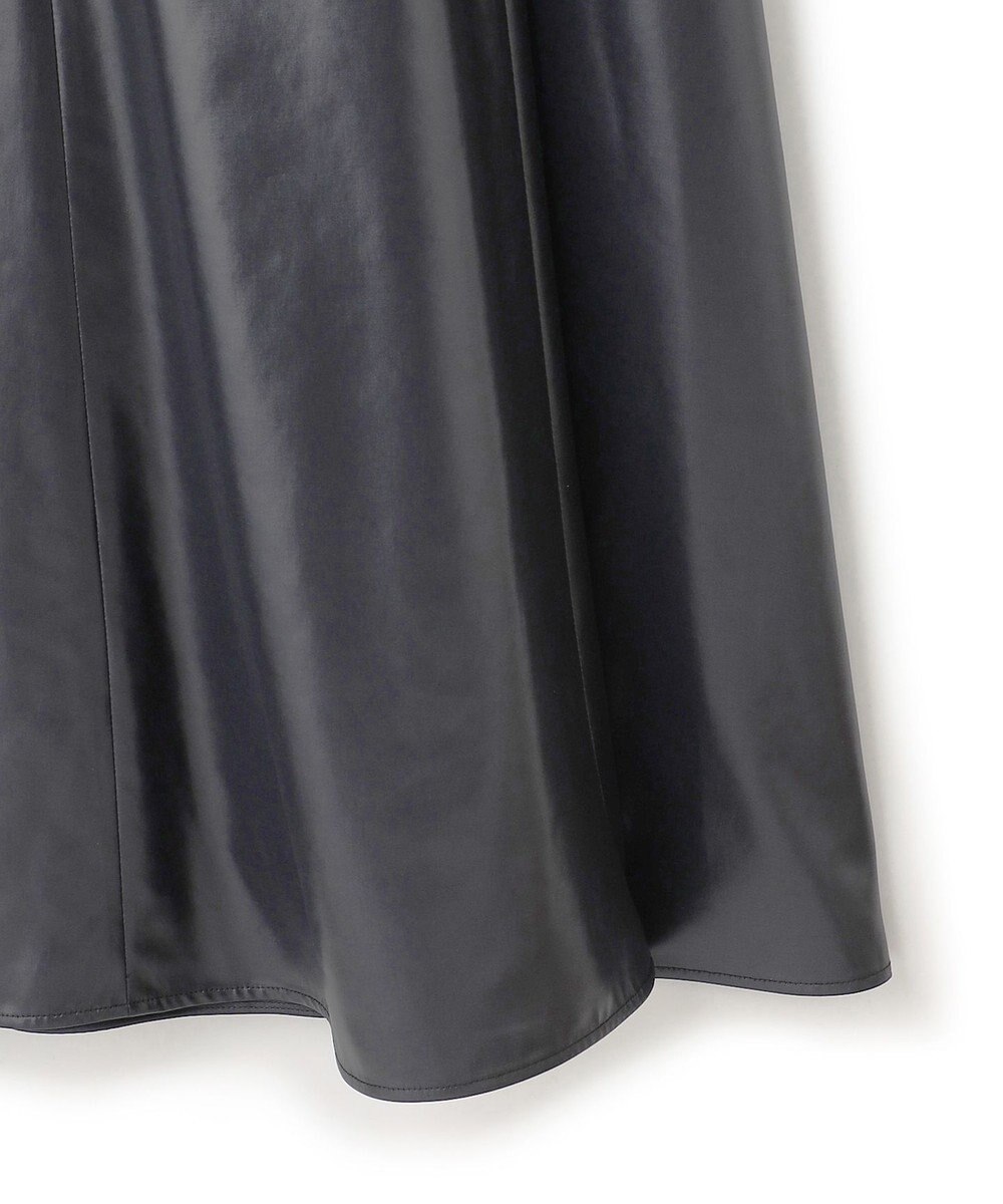 ICB 【洗える】サテンワックスヴィンテージ フレアスカート 