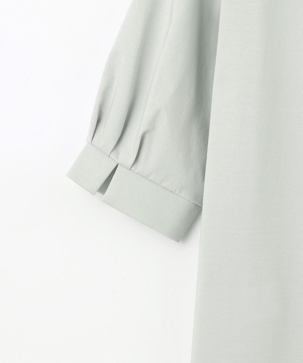 J.PRESS LADIES L 【吸水速乾】プレーティングジャージー バンドカラー カットソー 