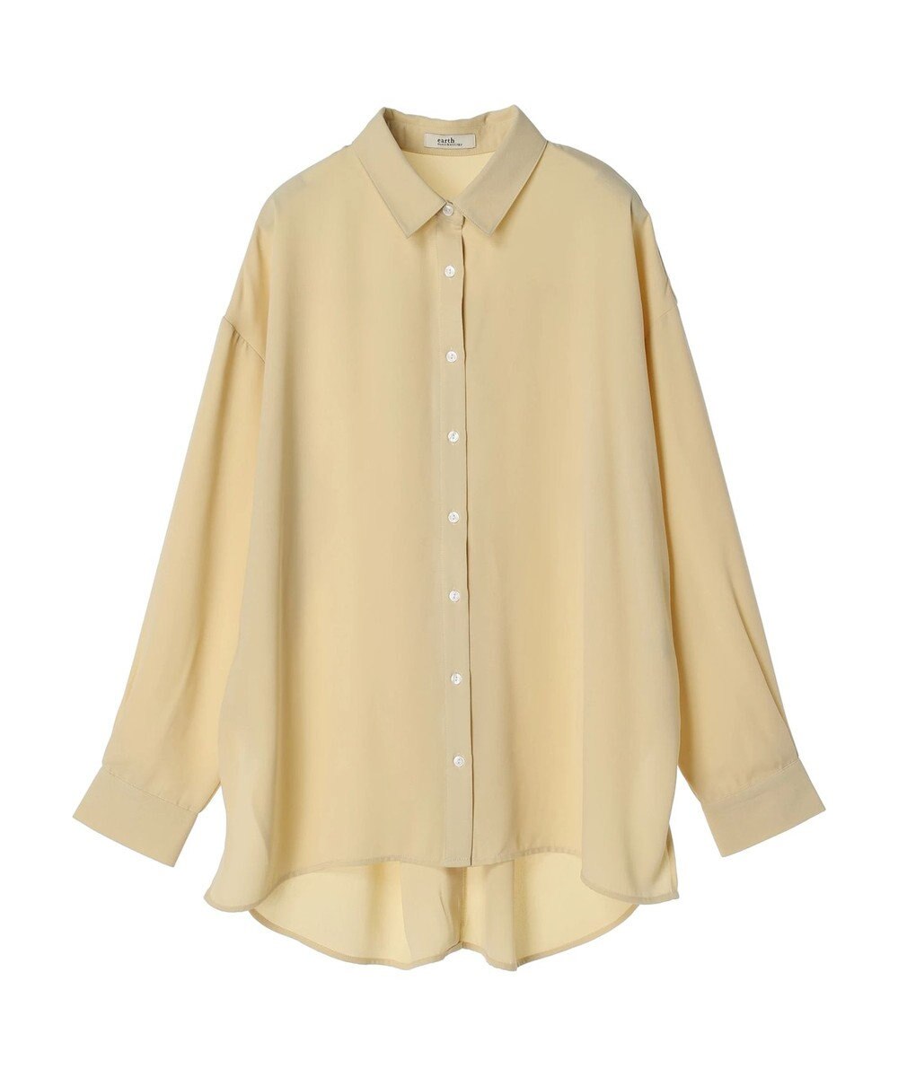 earth music&ecology バックボタンチュニック 