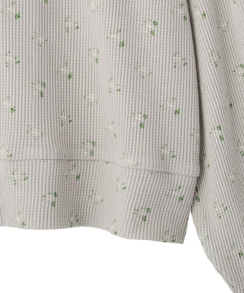 earth music&ecology 【予約】【綿100％】ダブルジップワッフルカーディガン 