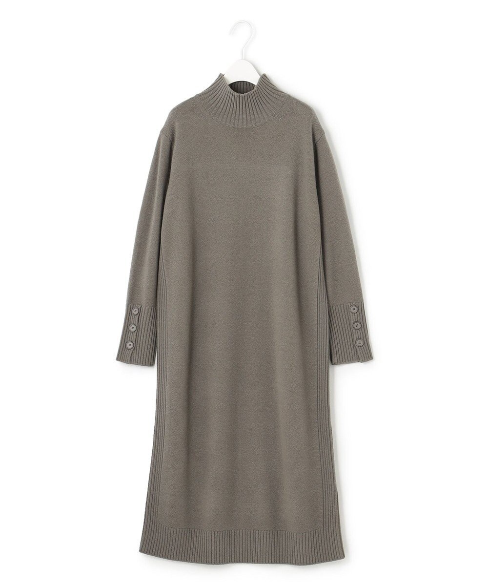 ICB L 【WEB限定カラーあり】 ソフトカシミヤミックス ハイネックワンピース 