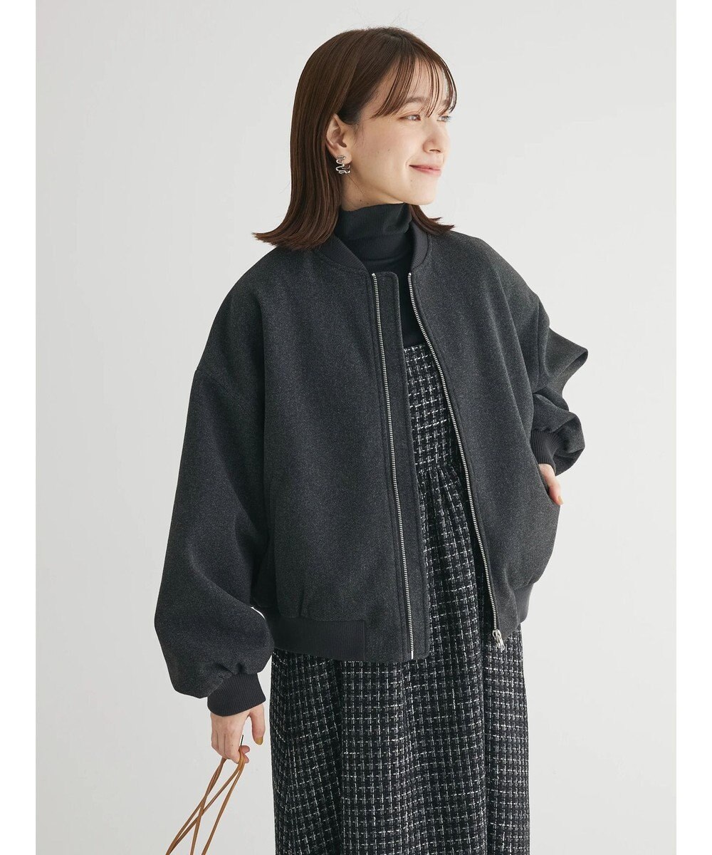 Green Parks ・ＥＬＥＮＣＡＲＥ　ＤＵＥ　ウールライクブルゾン 