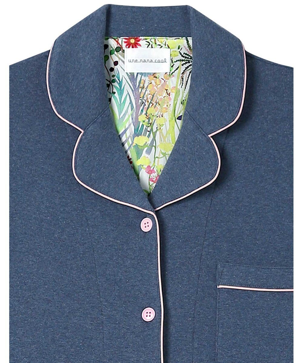 une nana cool 【綿100%】やわらか杢フライスパジャマ MADE WITH LIBERTY FABRIC 