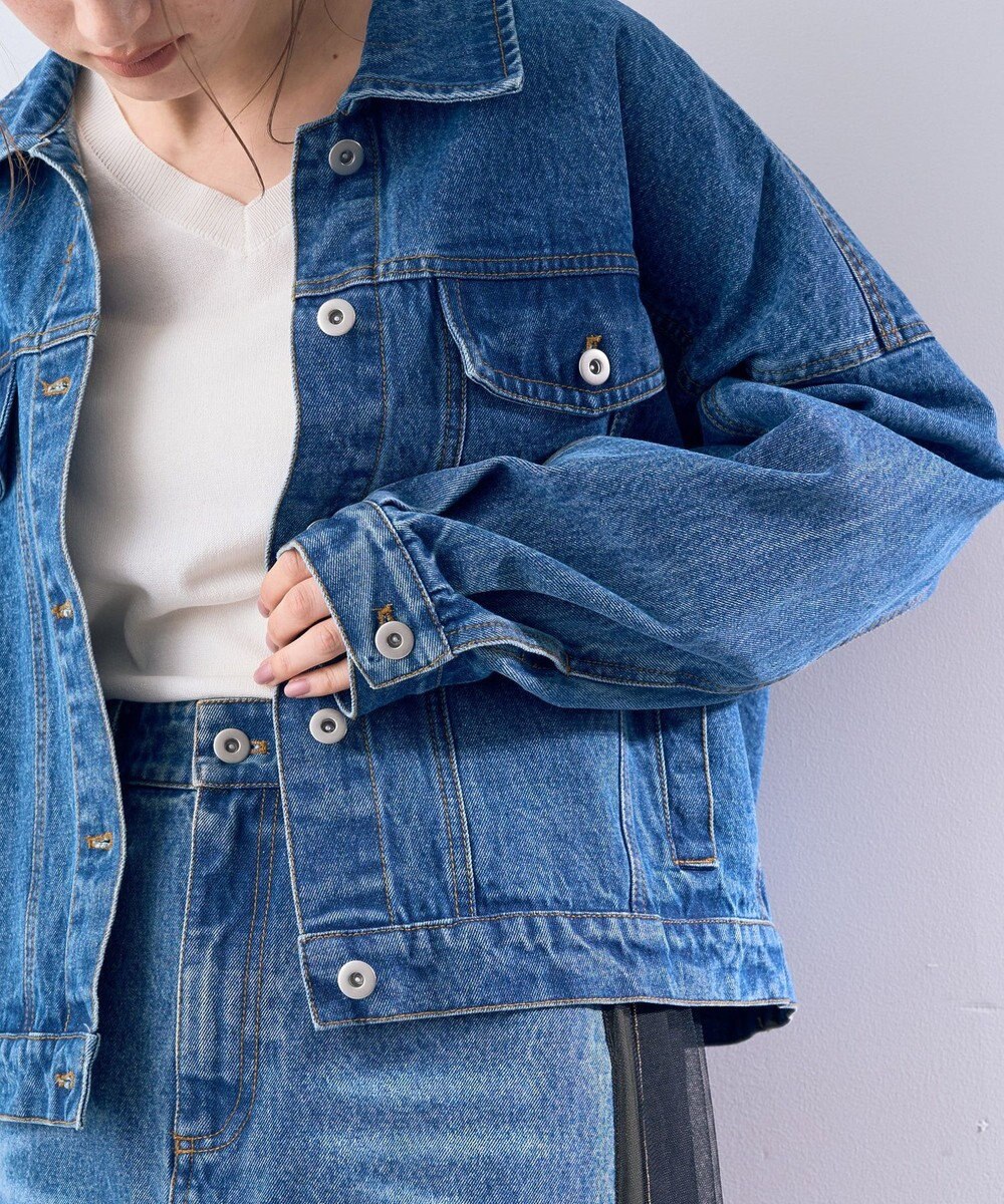 YECCA VECCA フリンジデニムジャケット 