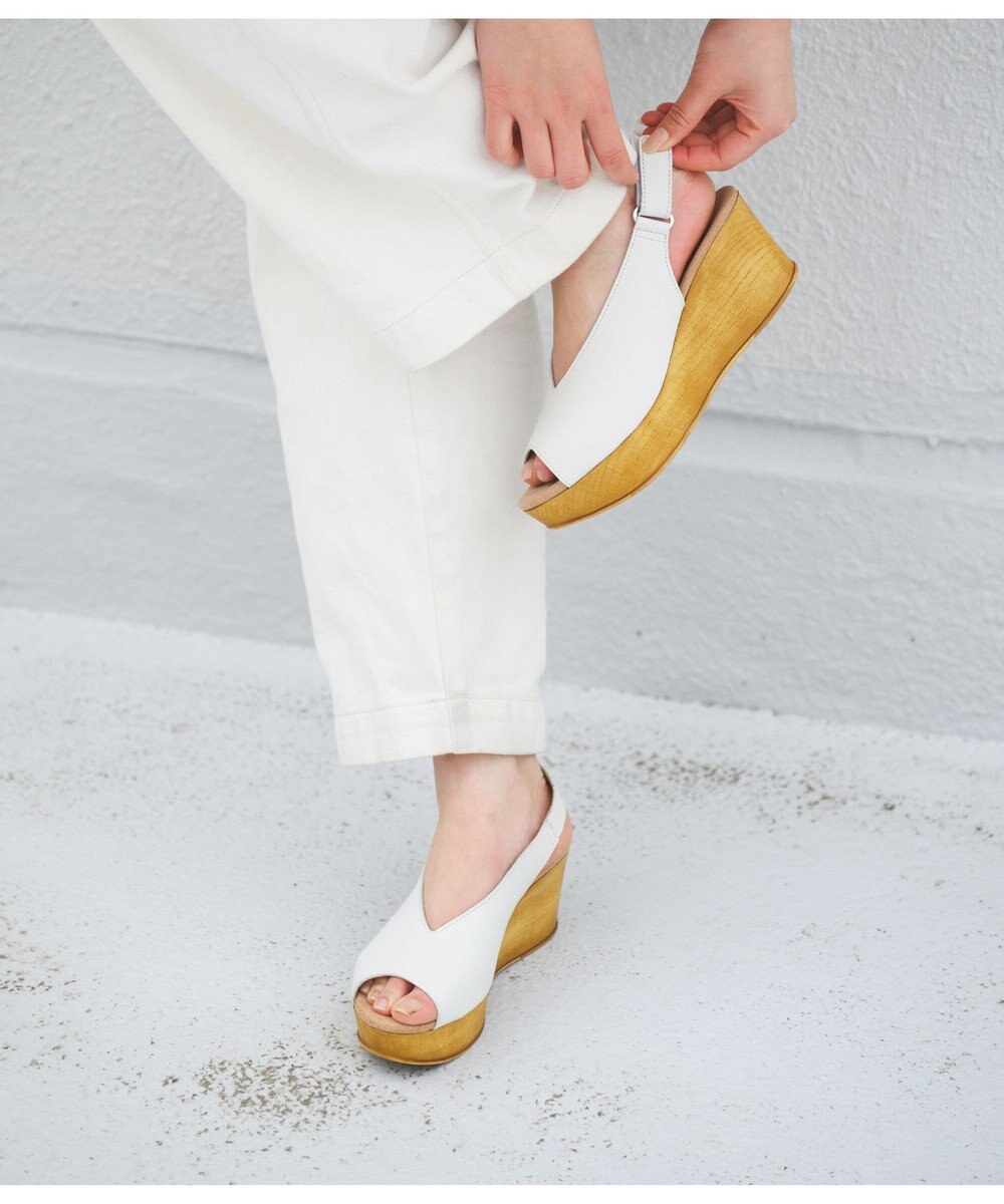 BONTRE 【BONTRE/ボントレ】ウッド調ウェッジサンダル/90502-RS 