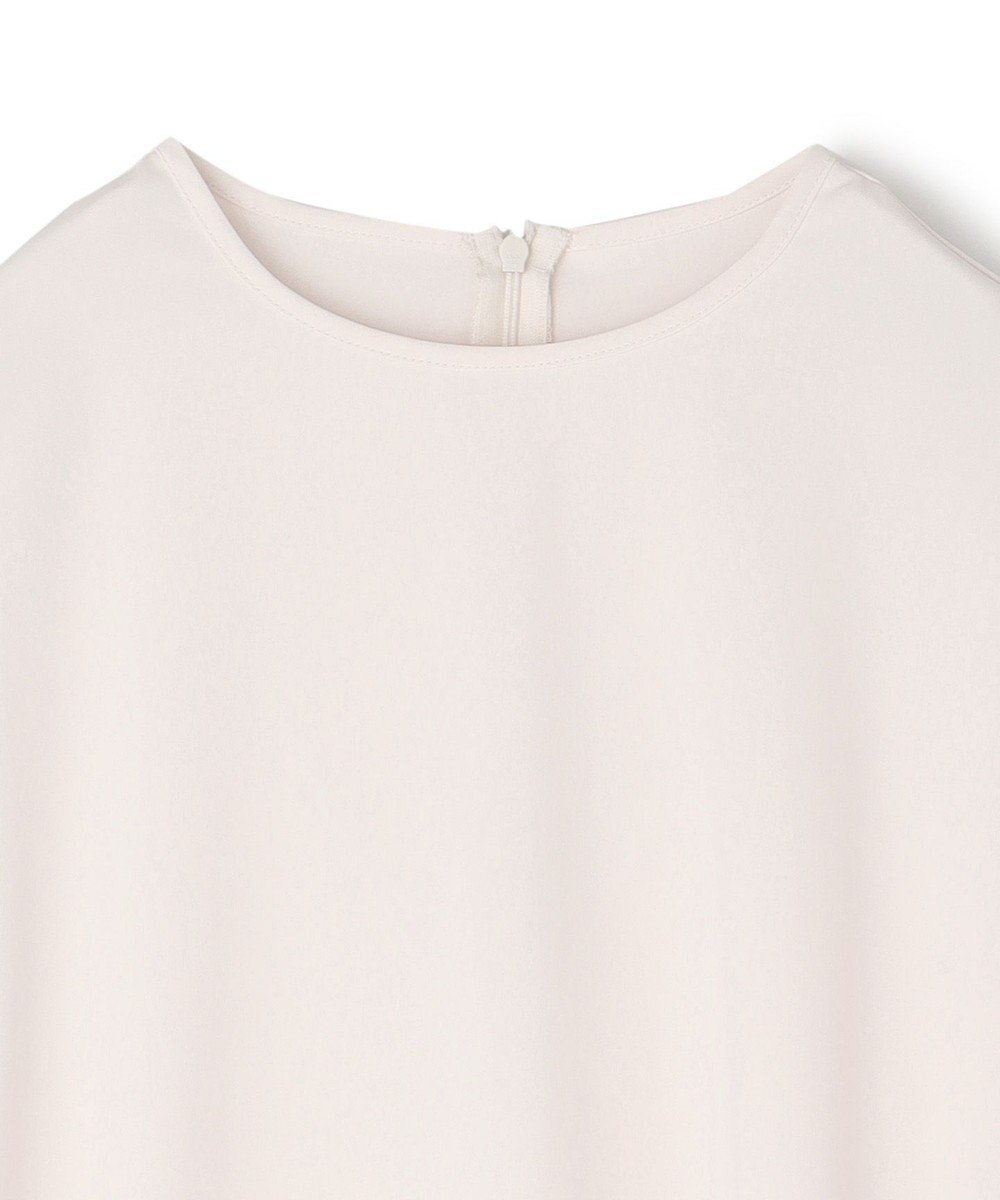 UNFILO ドレープサテンブラウス 