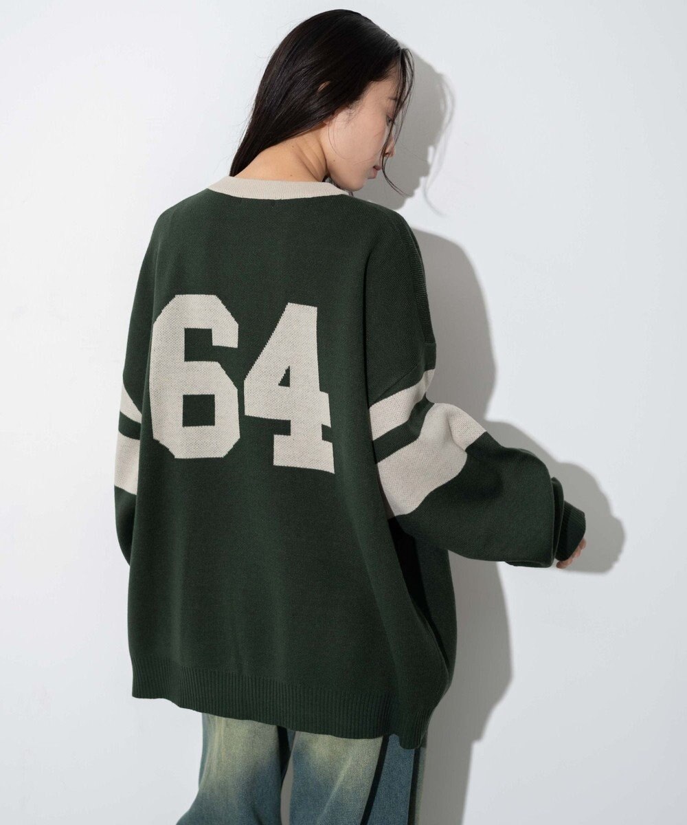 WEGO 【ユニセックス着用ITEM】ジャガードスリーブラインプルオーバー 