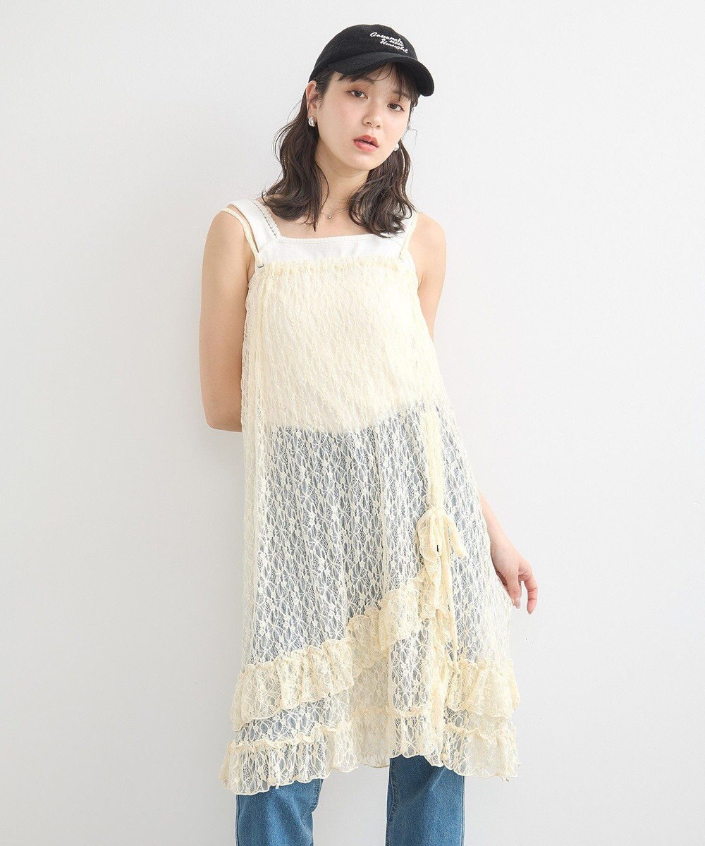 earth music&ecology ホルターレースキャミソール 