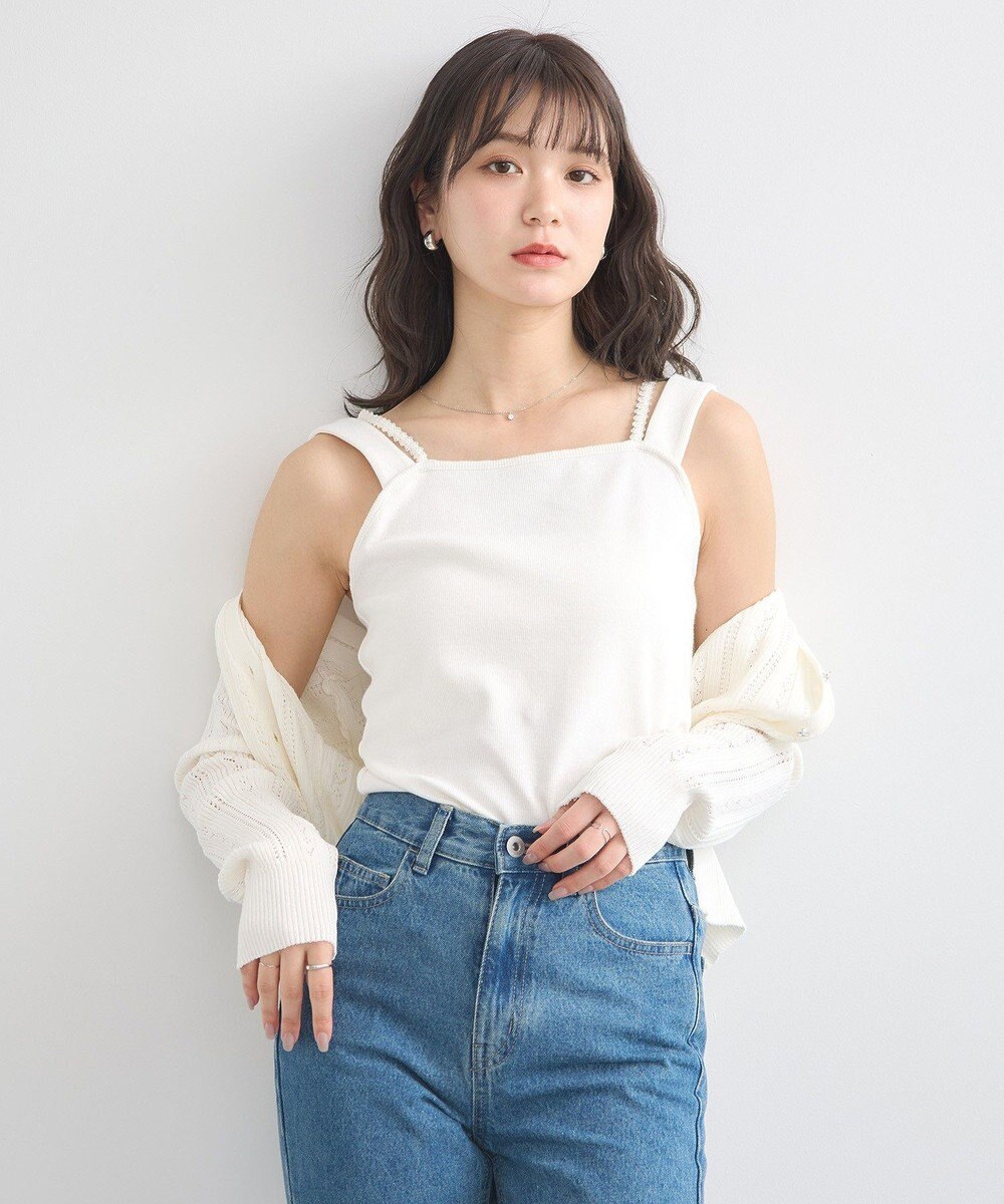 earth music&ecology ホルターレースキャミソール 