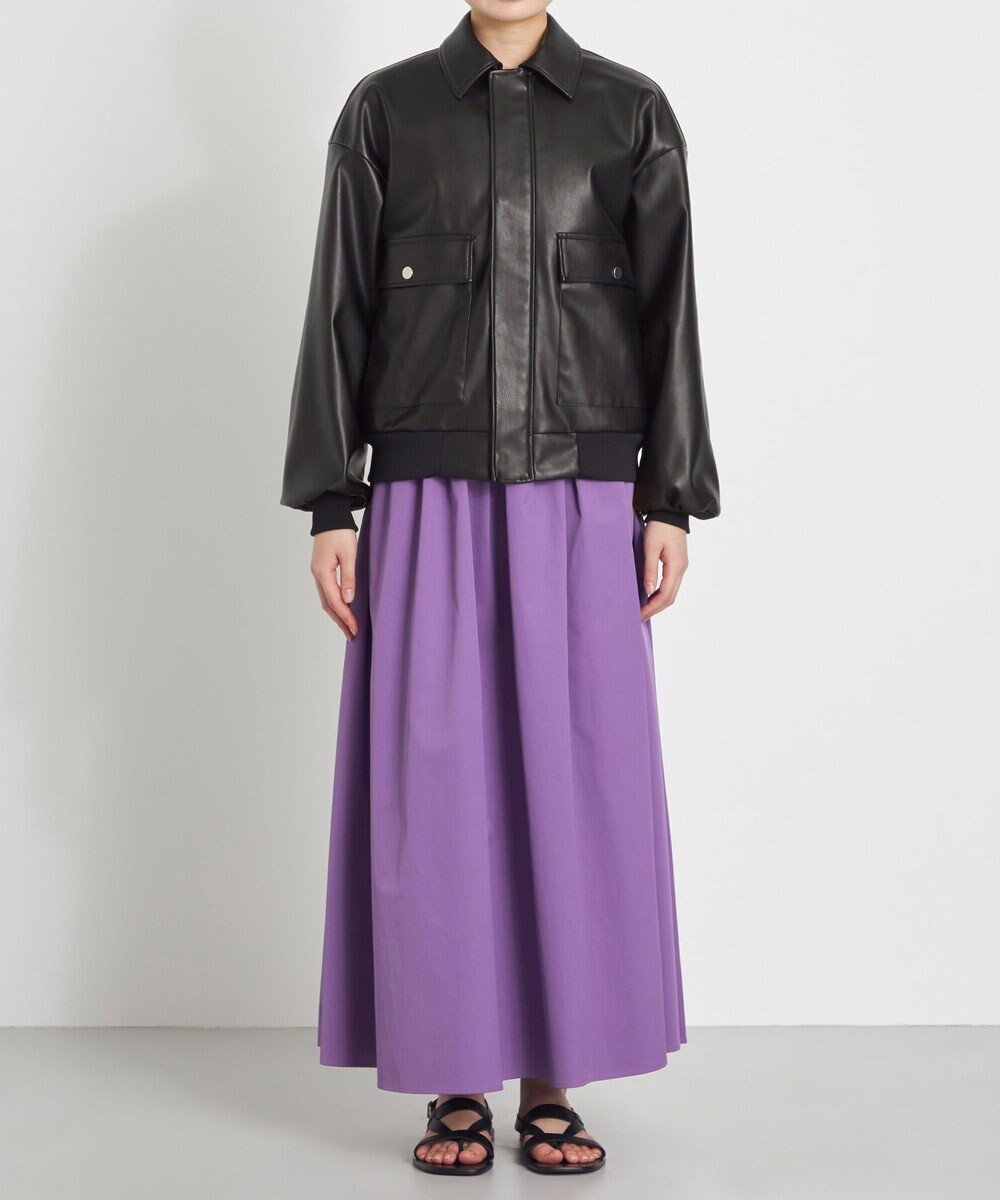 NAVE 【Nave】フェイクラムスキン ブルゾン 