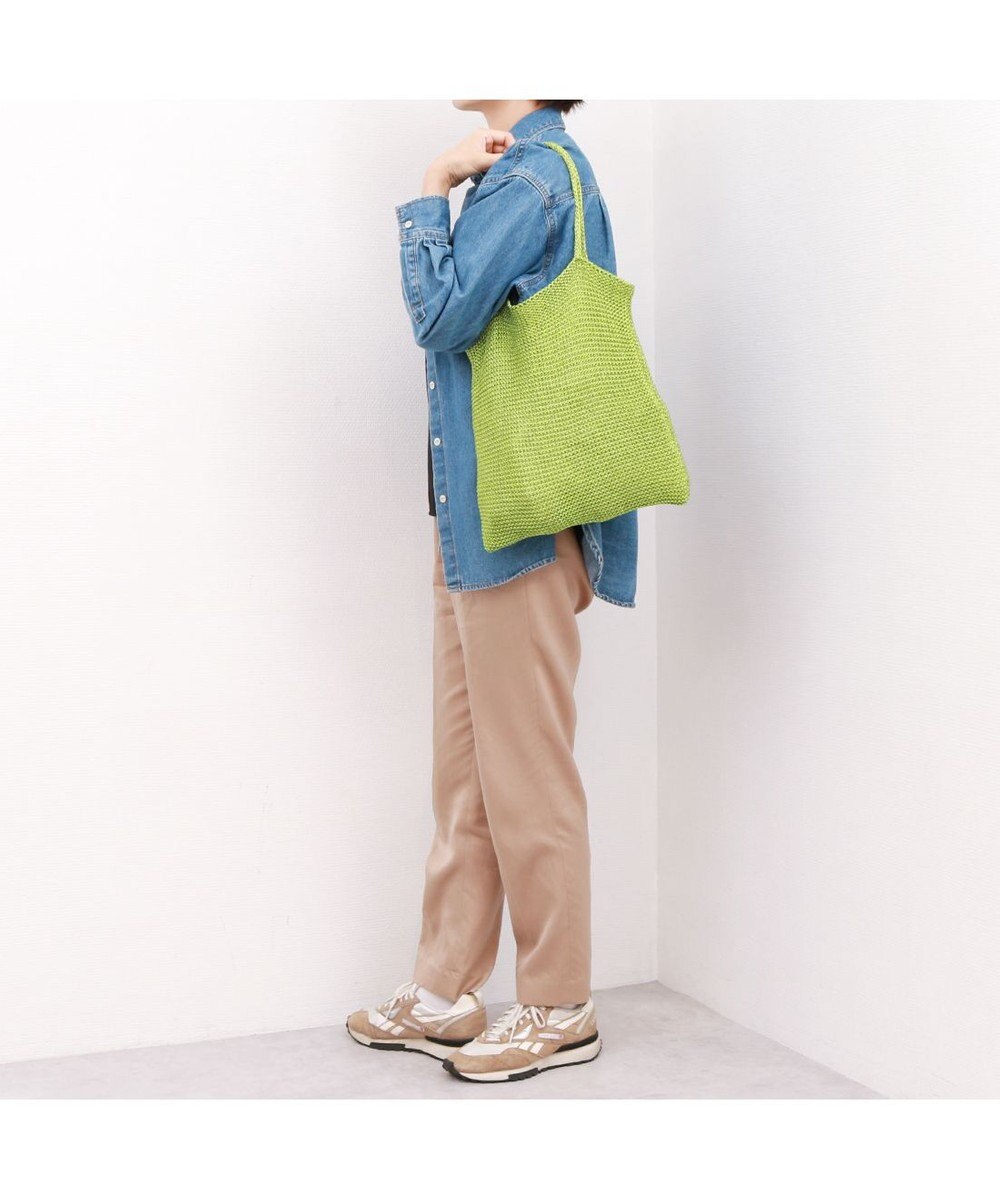 UNBILLION カシュカシュ cachecache / ラメ糸編みトートバッグ 