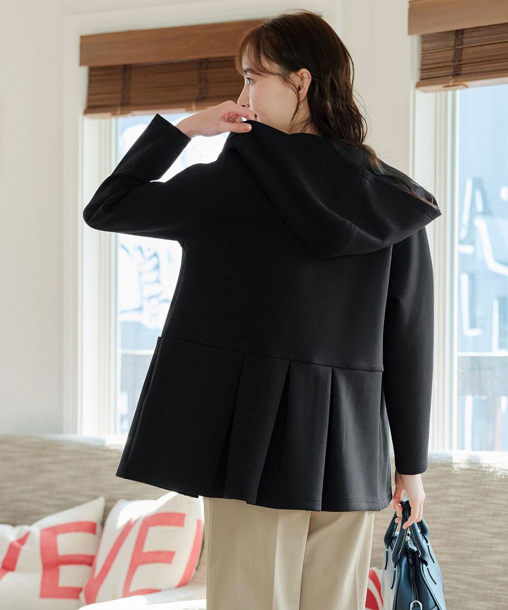 Tiaclasse L 【洗える】ソフトダンボールバックフレアフーディー 