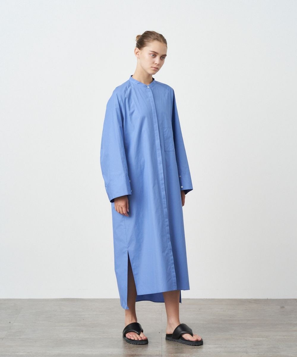 ATON SUVIN BROAD | バンドカラードレス 