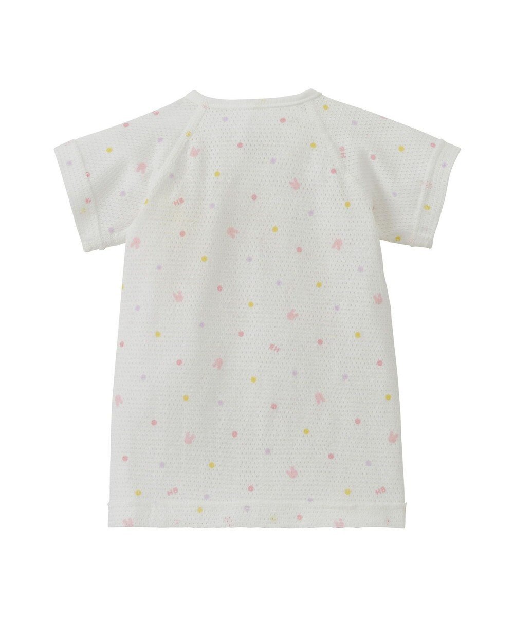 MIKI HOUSE HOT BISCUITS 【50-60cm】 メッシュ素材 総柄短肌着 