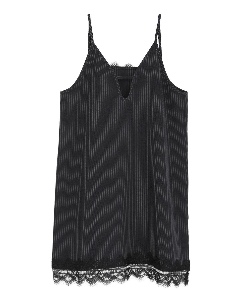 Green Parks ２ＷＡＹレース×ピンストライプキャミソールワンピース 