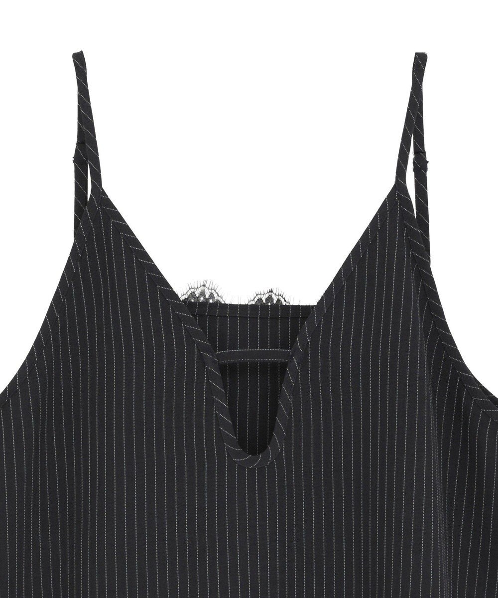 Green Parks ２ＷＡＹレース×ピンストライプキャミソールワンピース 