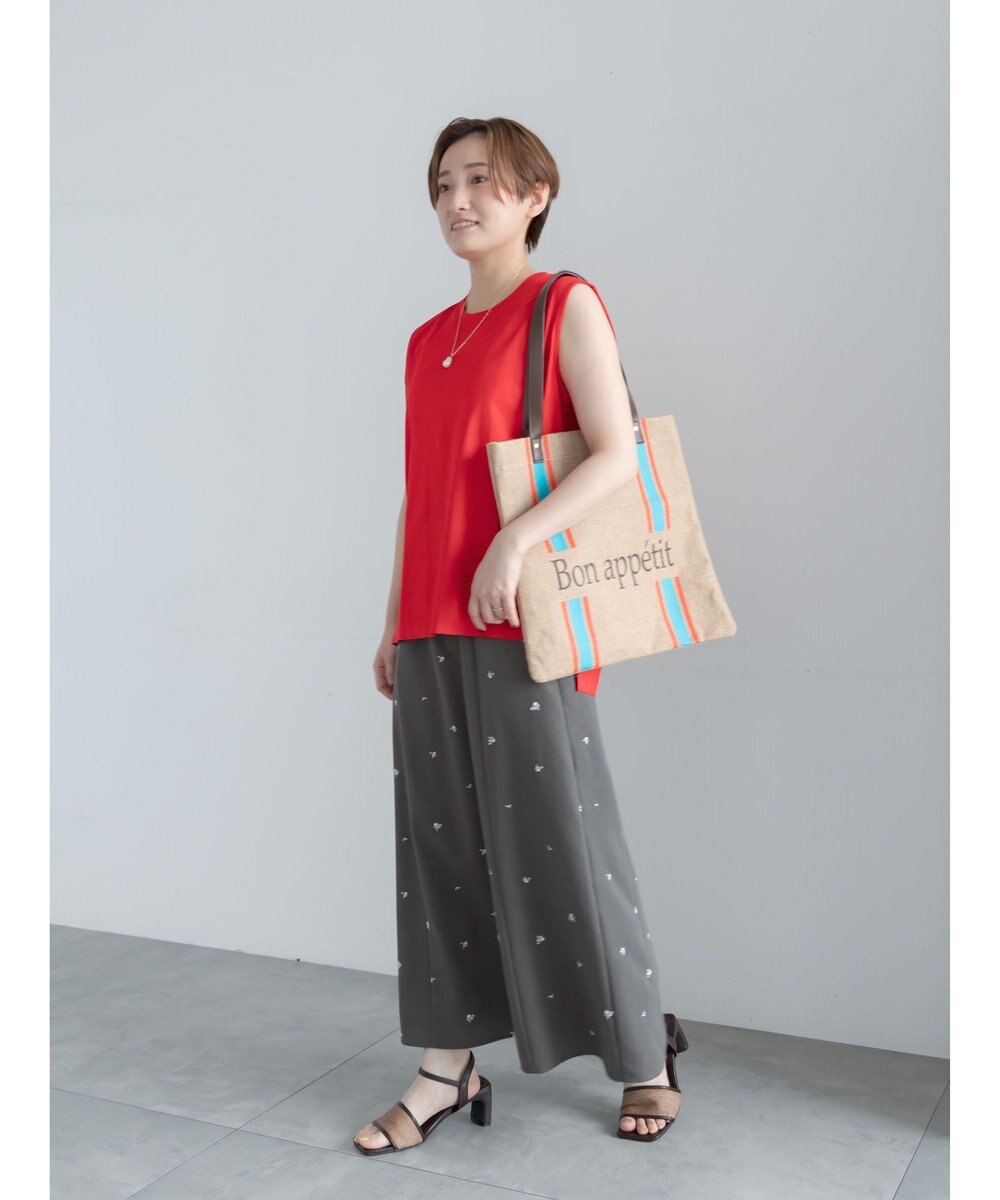 Te chichi 小花柄刺繍台形スカート 