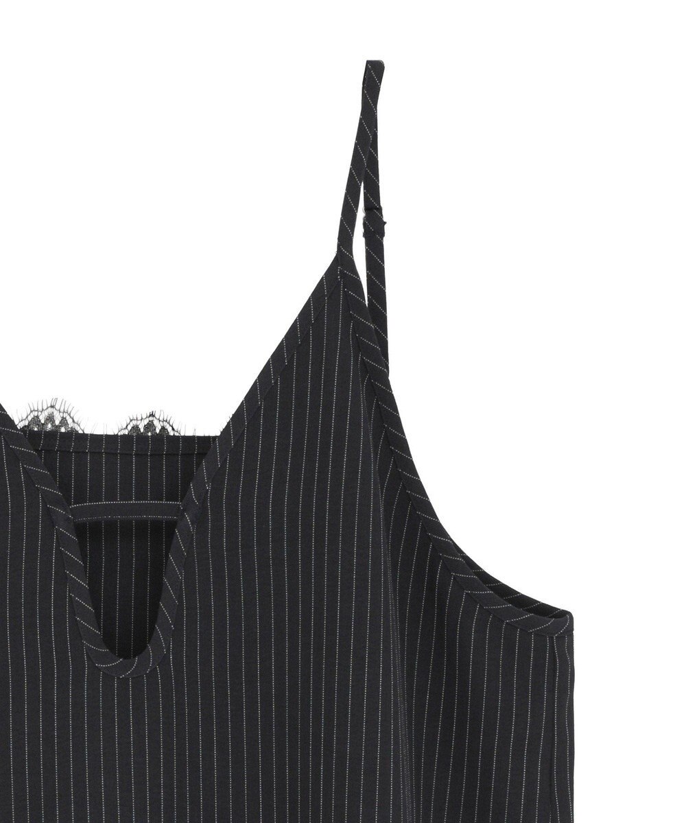 Green Parks ２ＷＡＹレース×ピンストライプキャミソールワンピース 