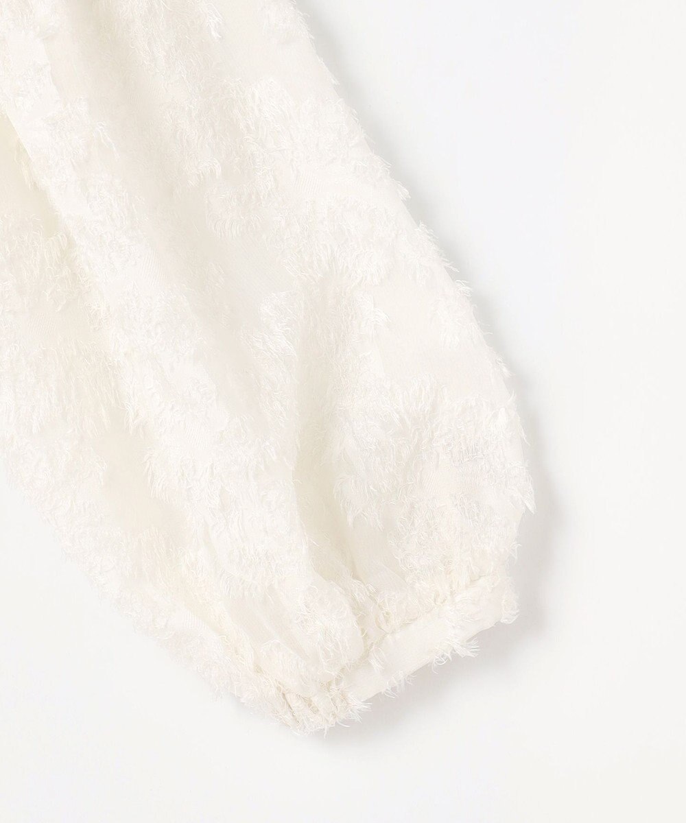 組曲 L 【KUMIKYOKU NAVY / 前後着用可】ヘアリーシフォン ブラウス 