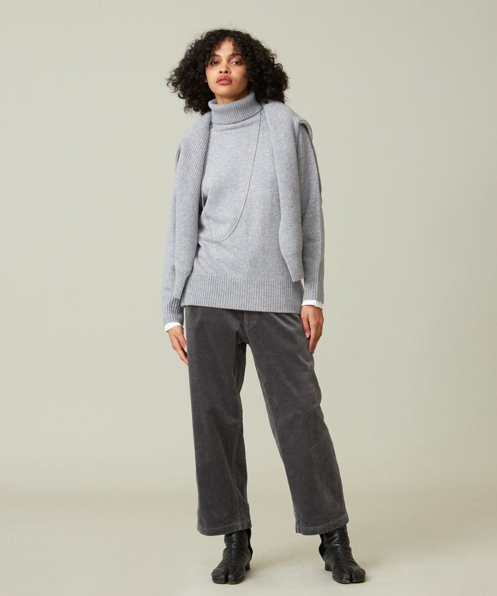 J.PRESS YORK STREET 【WOMEN】ウールカシミヤ タートルネックニット 