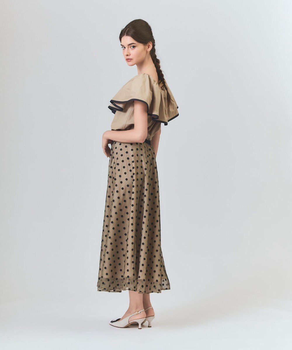 GRACE CONTINENTAL ドットembチュールスカート 