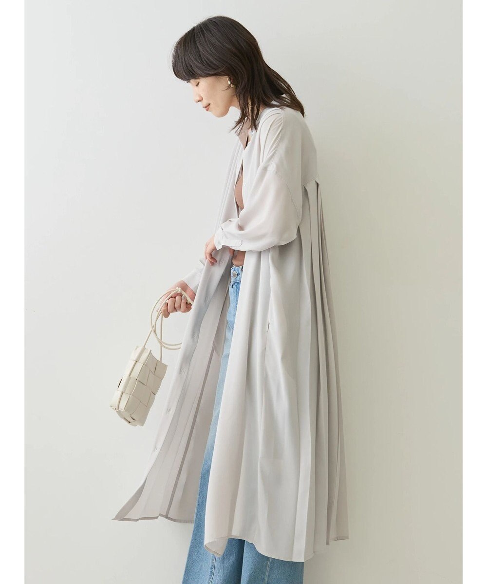 AMERICAN HOLIC ジョーゼットバックプリーツワンピース 