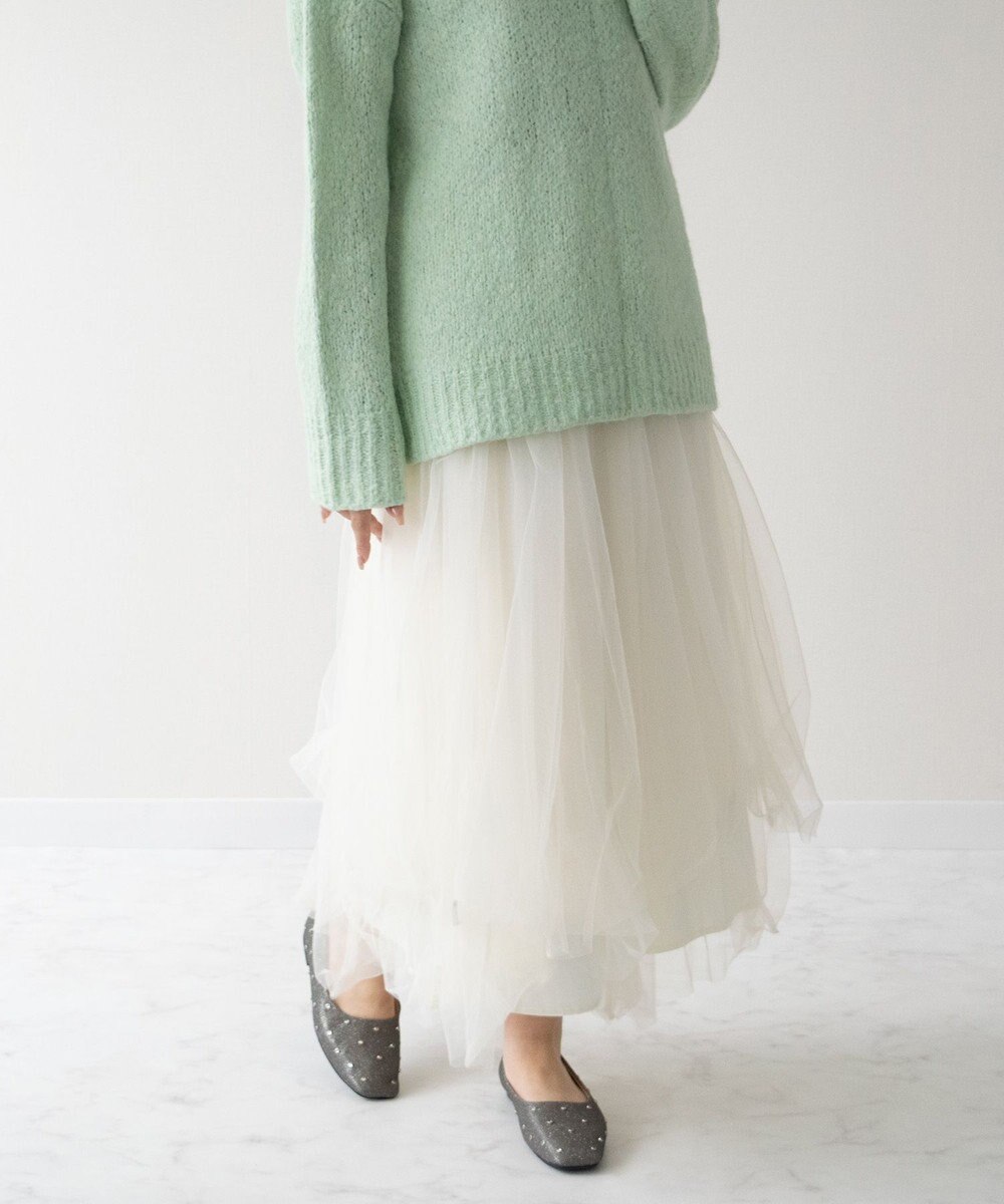 Bridget Birkin 【Bridget Birkin】ドットビジューグリッターフラットシューズ 