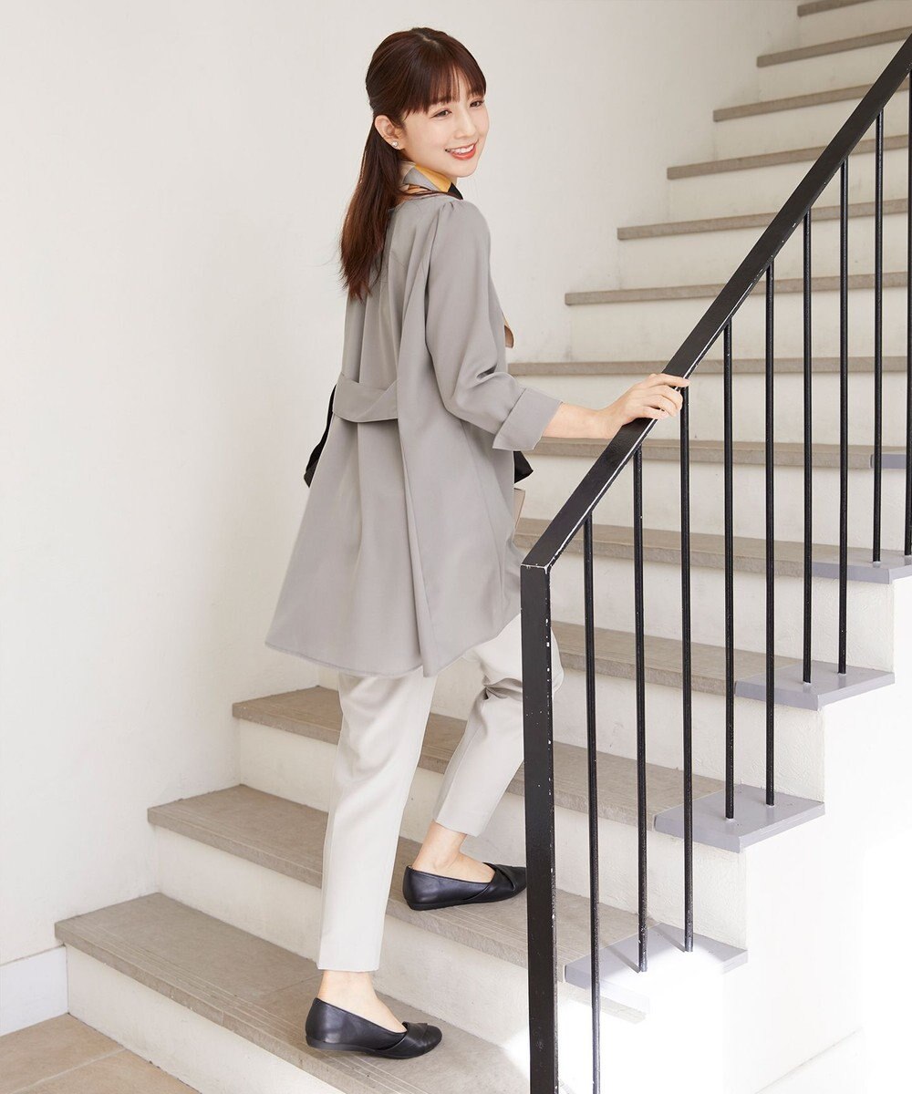 Tiaclasse 【小倉優子さん着用・ダブルクロス・洗える】テーパードパンツ 