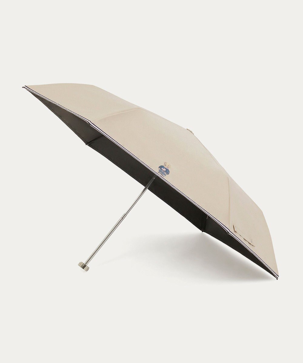 MOONBAT 【WEB限定/遮光率100%/遮熱/UV】POLO RALPH LAUREN（ポロ ラルフローレン）晴雨兼用日傘 ワンポイント ポロベア 折りたたみ傘 ポーチタイプ 