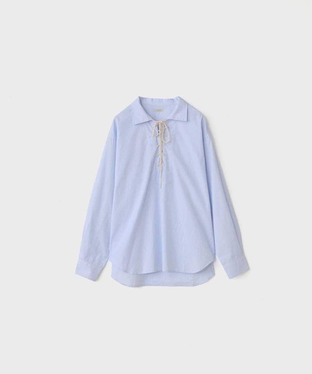 LENO SKIPPER SHIRTS CANDY STRIPE / スキッパーブラウス 