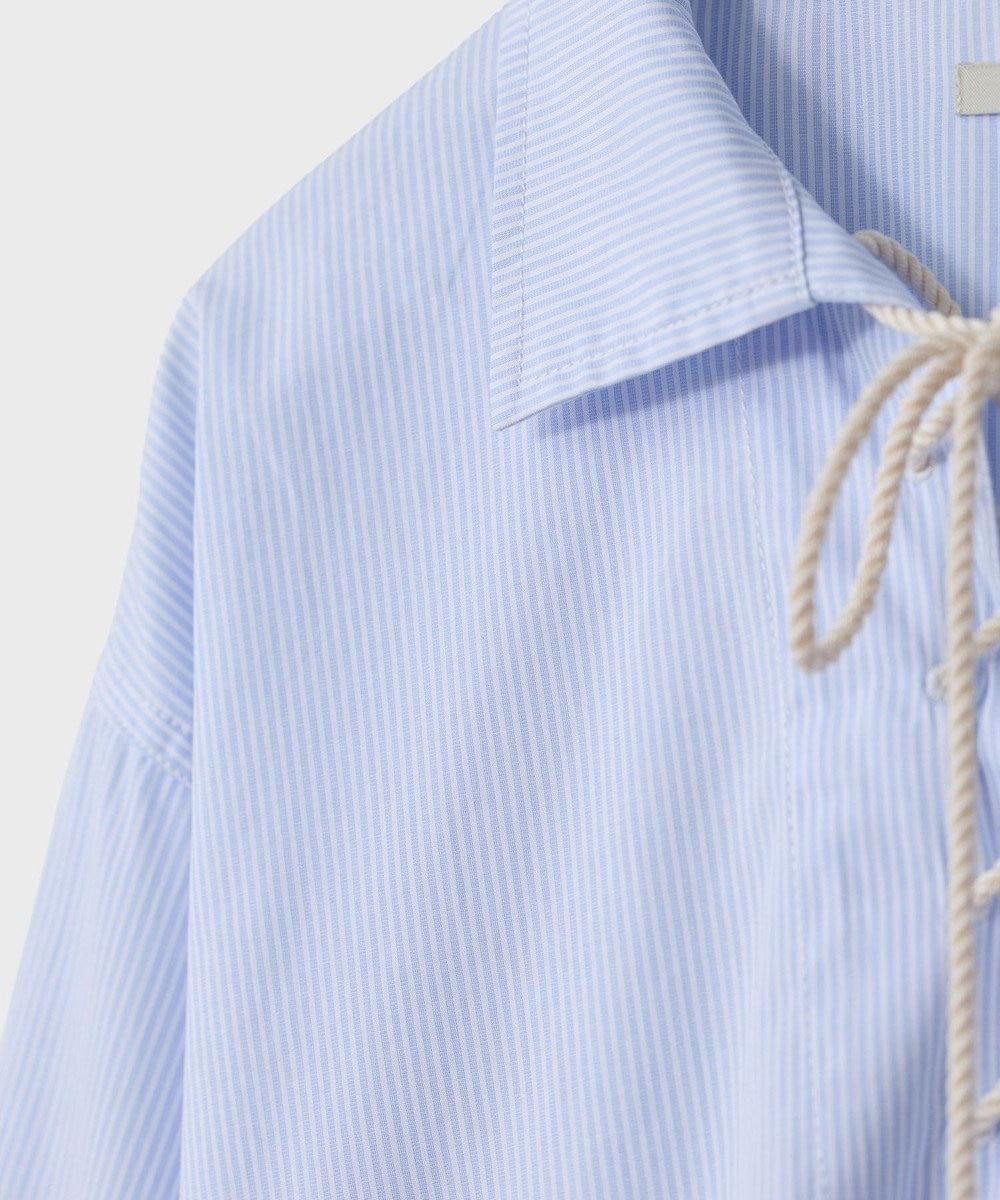 LENO SKIPPER SHIRTS CANDY STRIPE / スキッパーブラウス 