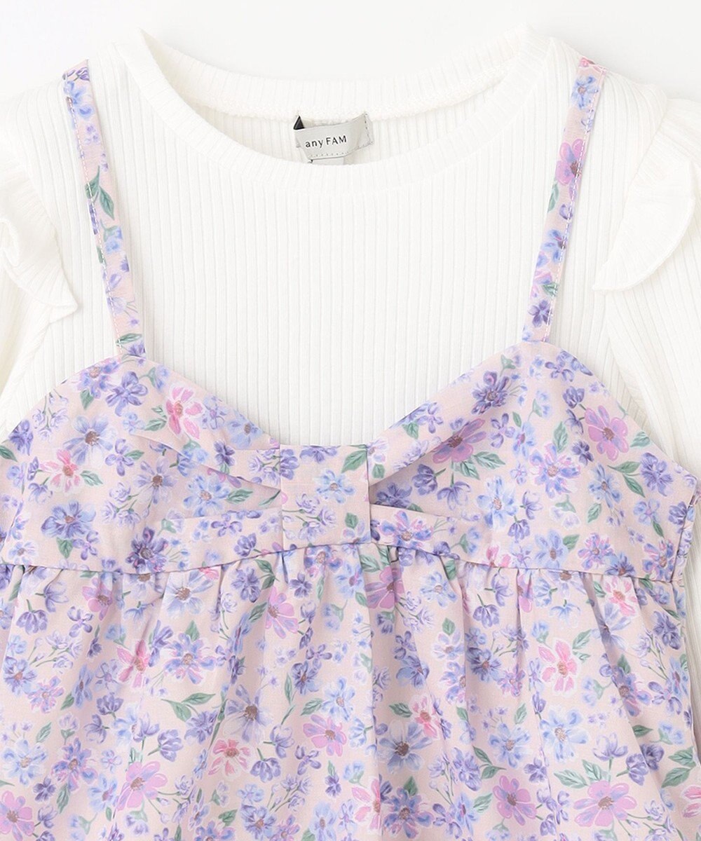 ANY KIDS 花柄キャミセット 長袖 Tシャツ 
