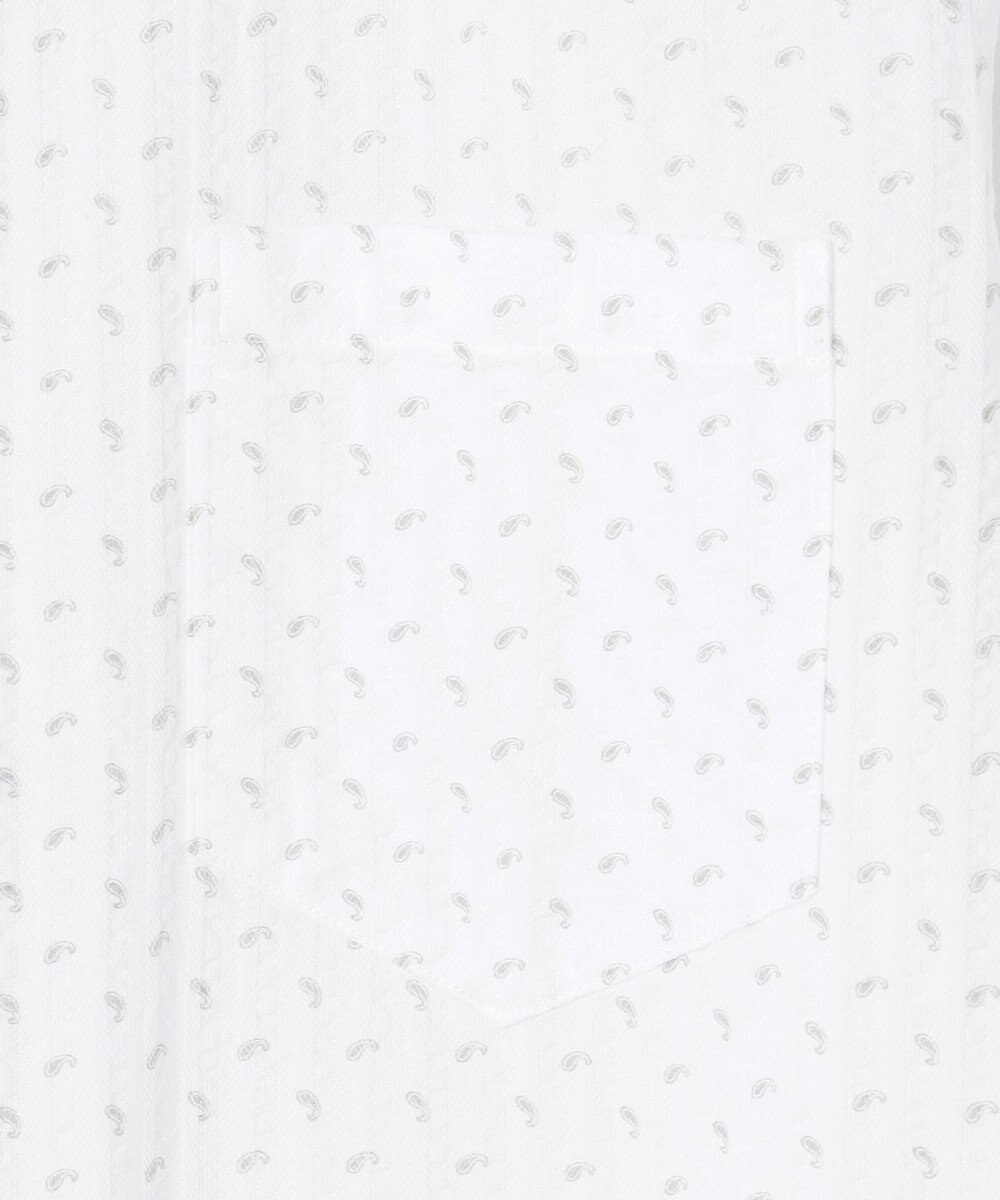 JOSEPH ABBOUD 【UVカット】オーガニックコットンプリッセ 七分袖シャツ 