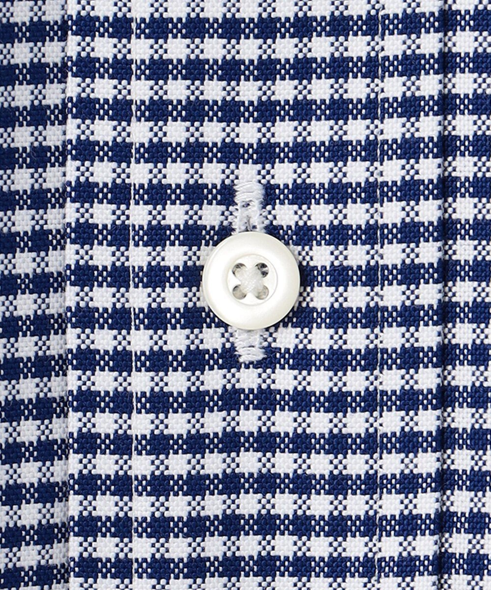 J.PRESS MEN 【PREMIUM PLEATS / 形態安定】ギンガムチェック 半袖シャツ / B.D. 