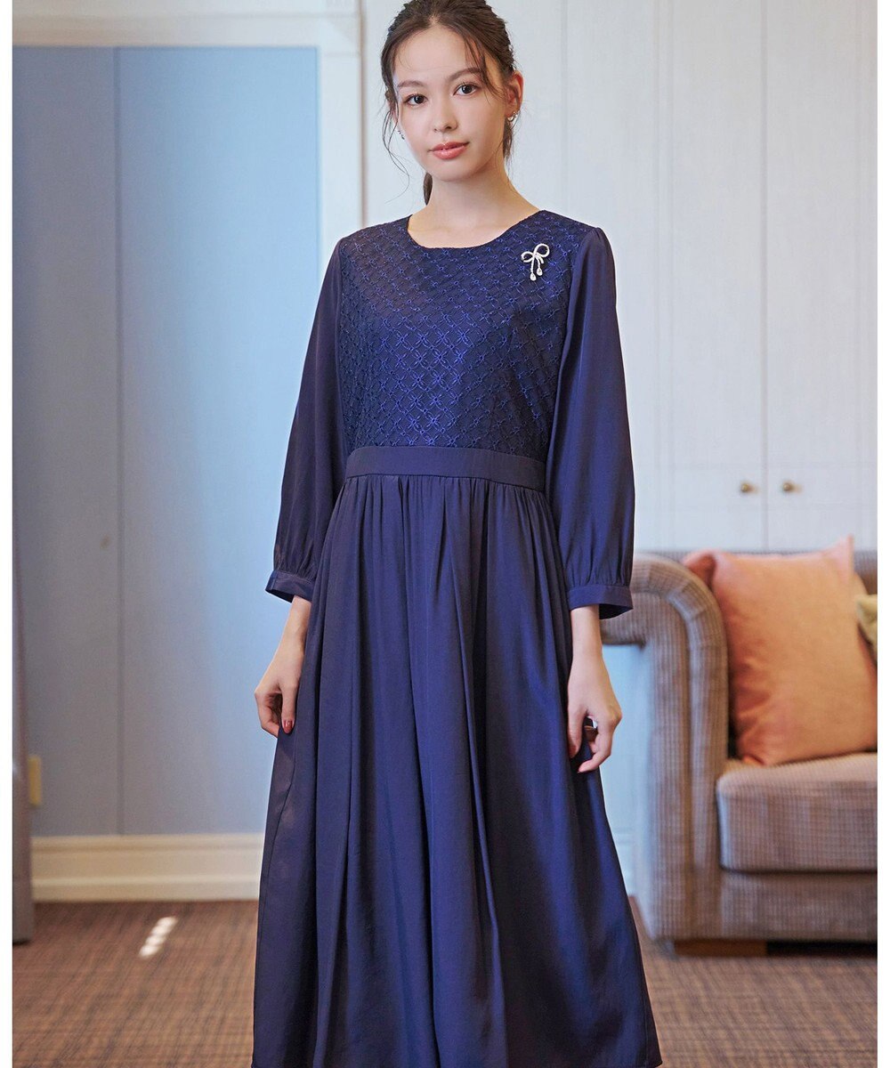 Tiaclasse 【安田美沙子さん着用】キュービックリボンモチーフブローチ 