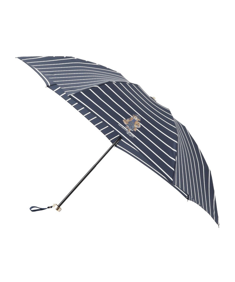 MOONBAT POLO RALPH LAUREN 折りたたみ傘 ボーダーストライプ POLO BEAR 