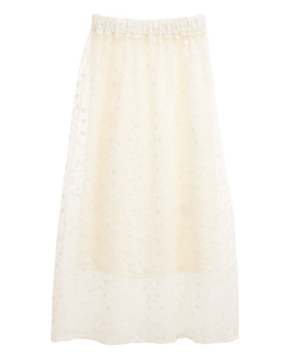 earth music&ecology シアーレースレイヤードスカート 