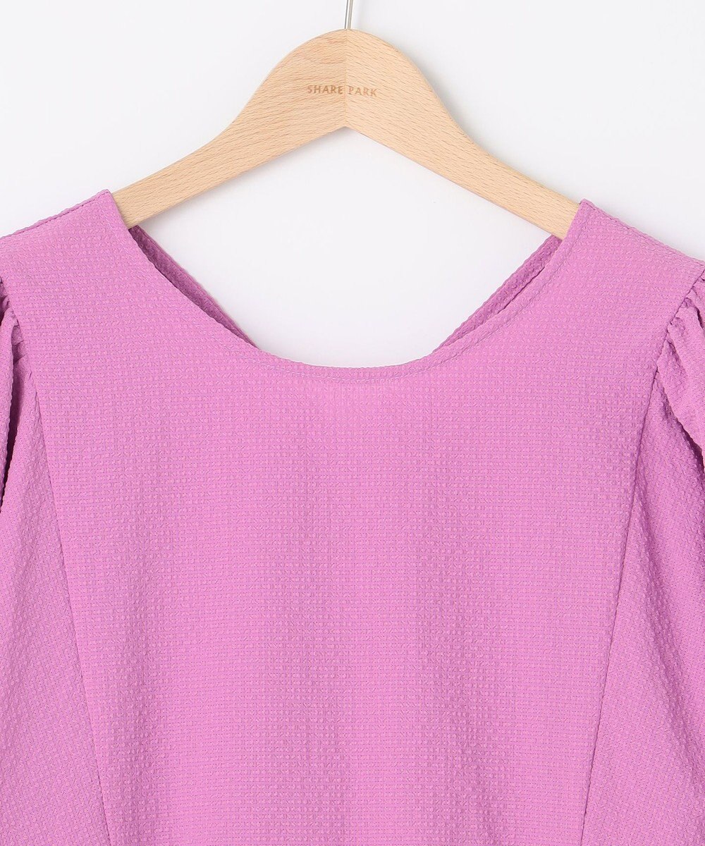 SHARE PARK LADIES ソフトタッチギャザーブラウス 