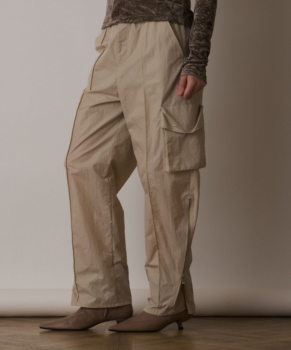 GRACE CONTINENTAL ナイロンジップカーゴパンツ 
