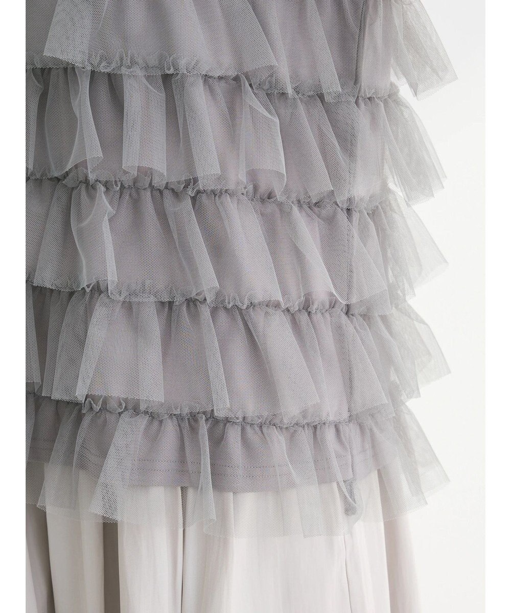 Green Parks フレンチスリーブチュールティアードプルオーバー 