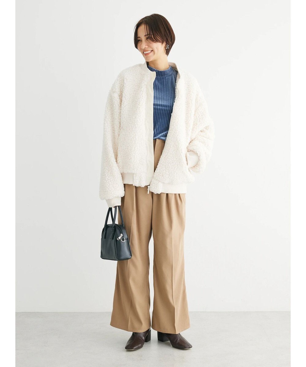 Green Parks ・Ｄｏｕｂｌｅ　Ｆｌａｇｓ　　ボアブルゾン 