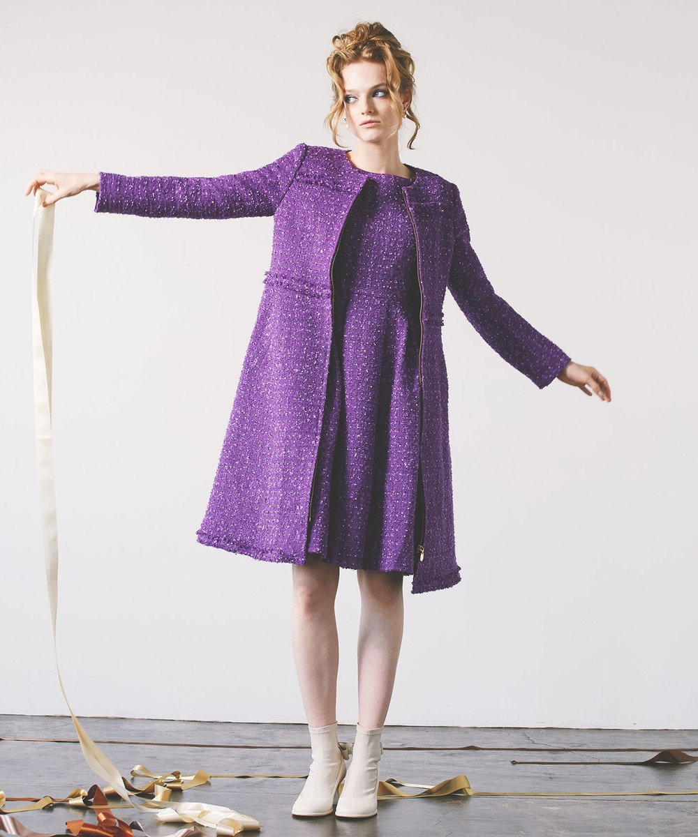 TOCCA CHIFFON TWEED ドレス 