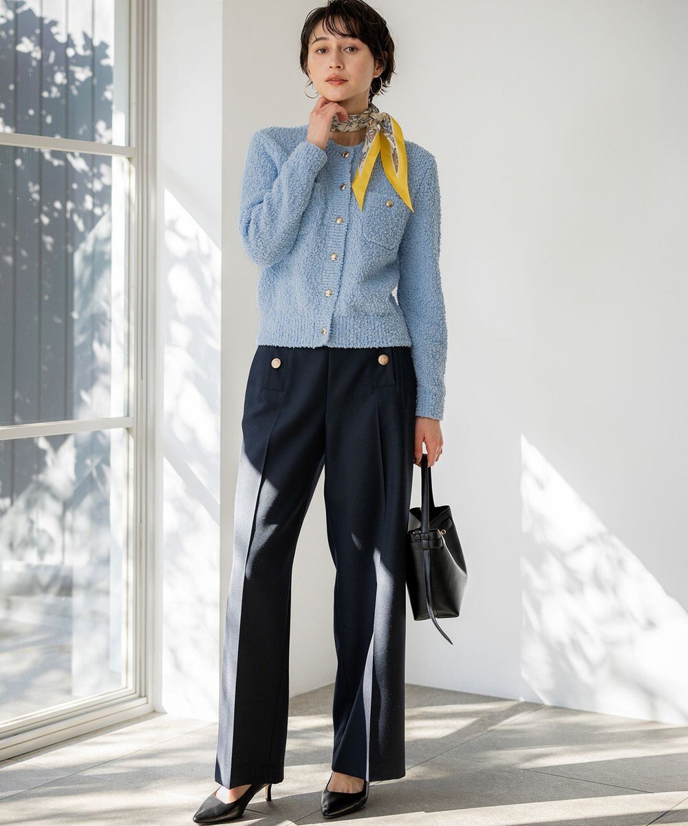 23区 【先行予約】ファンシーツィーディー ポケットデザイン カーディガン 