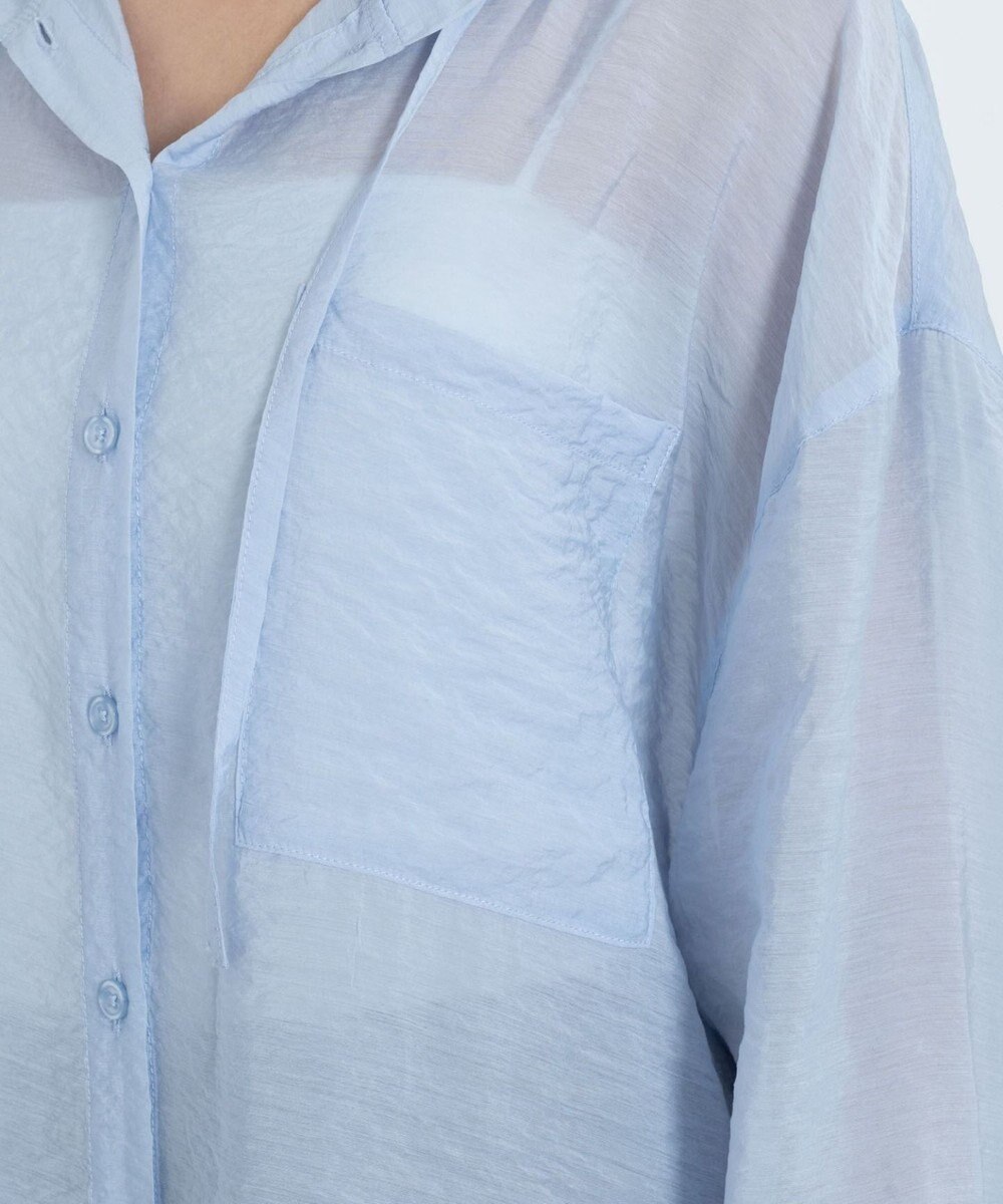 WEGO 【2026年春夏新作】シアーフードシャツ 