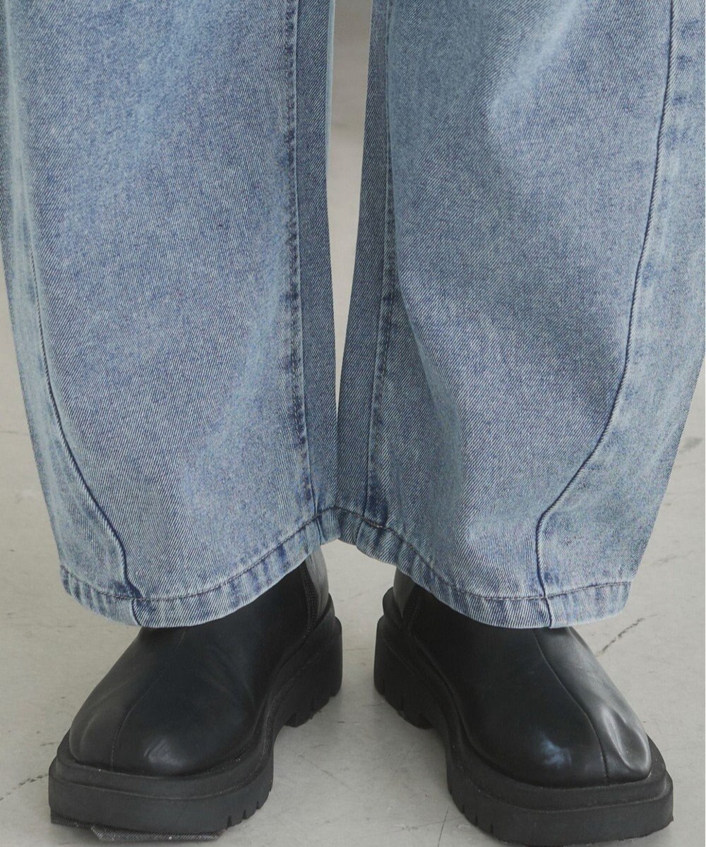 WEGO 【ANGIE VINTAGE】バレルレッグデニムパンツ 