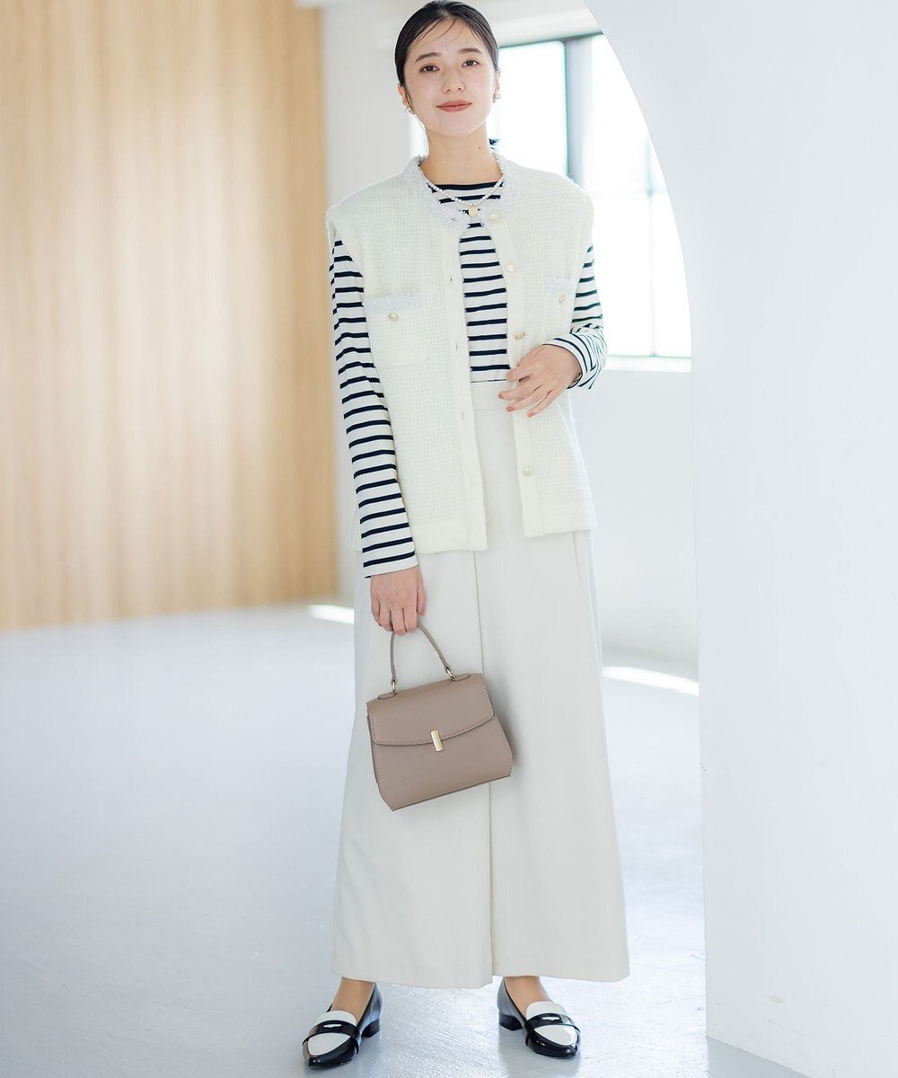 組曲 S 【WEB限定】ツィードニットベスト 