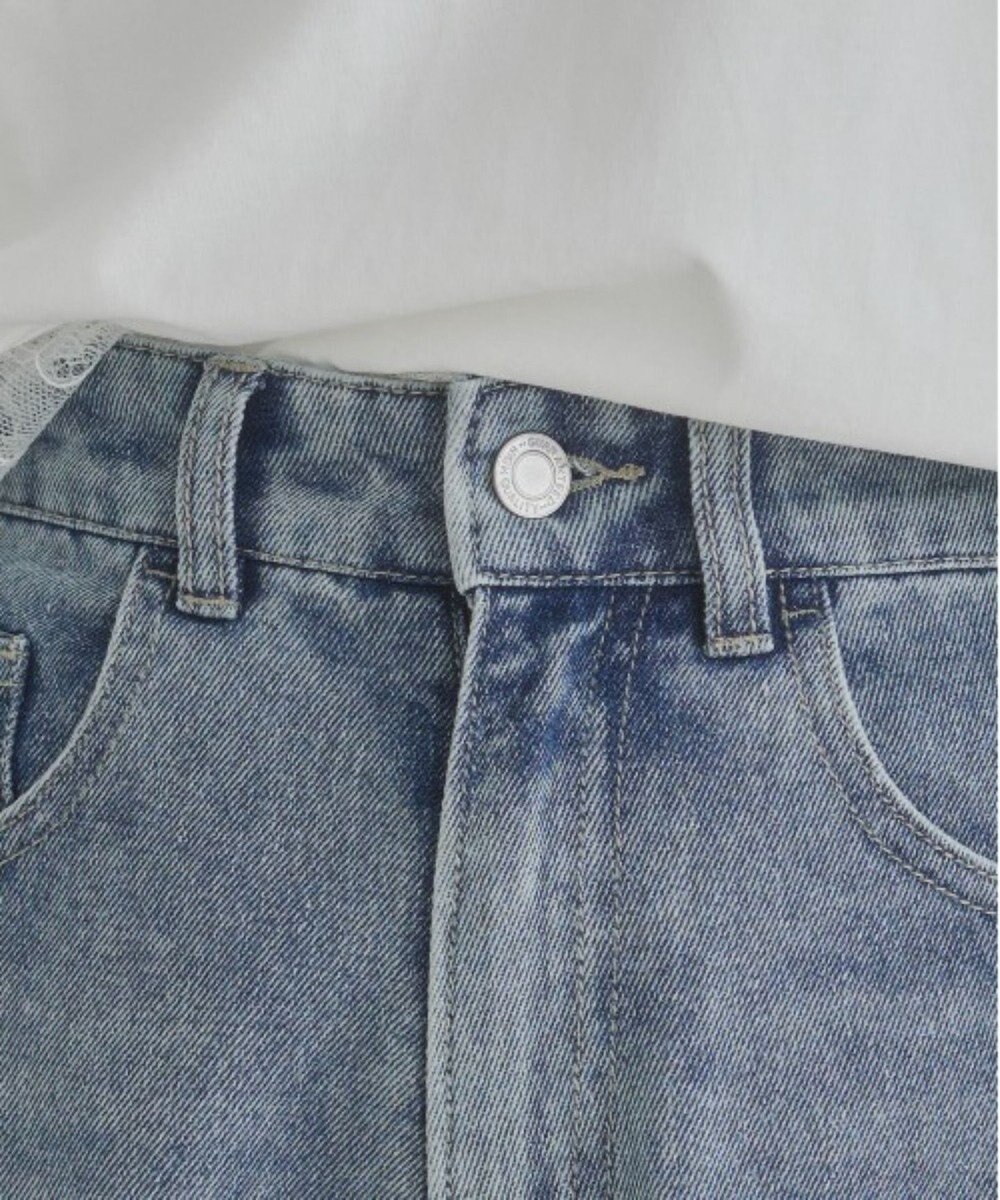 WEGO 【ANGIE VINTAGE】バレルレッグデニムパンツ 
